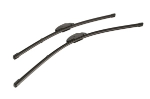 Set stergatoare RENAULT LAGUNA II Grandtour (KG0/1_) din 2001-2007, pentru parbriz auto, 2 bucati, Valeo Silencio Xtrm, din cauciuc siliconat rezistent, 4 Stickere Auto RENAULT v36469