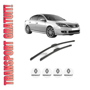 Set stergatoare RENAULT LATITUDE (L70_) din 2010-2013, pentru parbriz auto, 2 bucati, Bosch Aerotwin Retrofit, din cauciuc siliconat rezistent, 4 Stickere Auto RENAULT