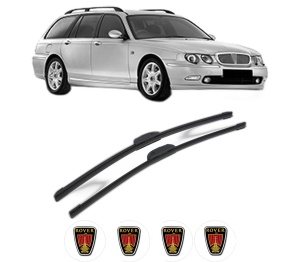 Set stergatoare ROVER 75 I Tourer (RJ) din 2001-2005, pentru parbriz auto, 2 bucati, Bosch Aerotwin Retrofit, din cauciuc siliconat rezistent, 4 Stickere Auto ROVER - Img 1