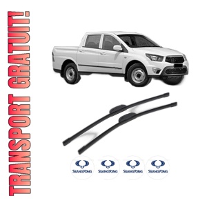 Set stergatoare SSANGYONG Actyon SPORTS II din 2012-2015, pentru parbriz auto, 2 bucati, Bosch Aerotwin Retrofit, din cauciuc siliconat rezistent, 4 Stickere Auto SSANGYONG