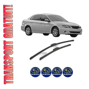 Set stergatoare SUBARU IMPREZA Saloon (GE, GV) din 2007-2011, pentru parbriz auto, 2 bucati, Bosch Aerotwin Retrofit, din cauciuc siliconat rezistent, 4 Stickere Auto SUBARU