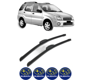Set stergatoare SUBARU JUSTY III (G3X) din 2003, pentru parbriz auto, 2 bucati, Bosch Aerotwin Retrofit, din cauciuc siliconat rezistent, 4 Stickere Auto SUBARU v42281