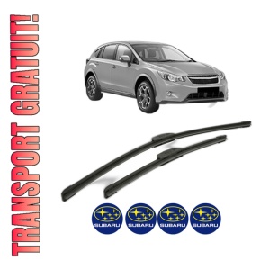 Set stergatoare SUBARU XV (_GP_) din 2012-2017, pentru parbriz auto, 2 bucati, Bosch Aerotwin Retrofit, din cauciuc siliconat rezistent, 4 Stickere Auto SUBARU