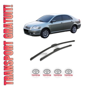 Set stergatoare TOYOTA AVENSIS (_T25_) din 2003-2008, pentru parbriz auto, 2 bucati, Bosch Aerotwin Retrofit, din cauciuc siliconat rezistent, 4 Stickere Auto TOYOTA