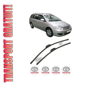 Set stergatoare TOYOTA COROLLA Estate (_E12_) din 2002-2007, pentru parbriz auto, 2 bucati, Bosch Aerotwin Retrofit, din cauciuc siliconat rezistent, 4 Stickere Auto TOYOTA