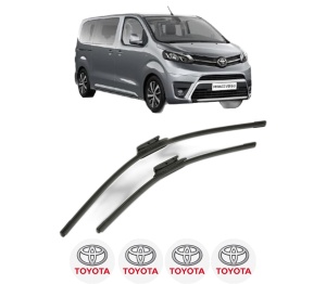 Set stergatoare TOYOTA PROACE VERSO Bus (MPY_) din 2016-2024, pentru parbriz auto, 2 bucati, Bosch Aerotwin, din cauciuc siliconat rezistent, 4 Stickere Auto TOYOTA v54651