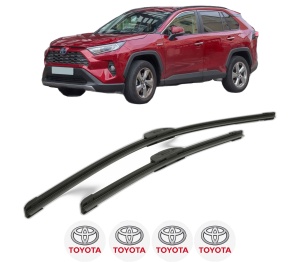 Set stergatoare TOYOTA RAV 4 IV (_A4_) din 2012-2019, pentru parbriz auto, 2 bucati, Bosch Aerotwin Retrofit, din cauciuc siliconat rezistent, 4 Stickere Auto TOYOTA v44271