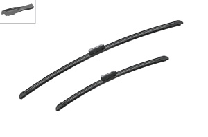 Set stergatoare Volkswagen TAIGO (CS1) din 2021-2024, pentru parbriz auto, 2 bucati, Bosch Aerotwin, din cauciuc siliconat rezistent, 4 Stickere Auto Volkswagen v52078