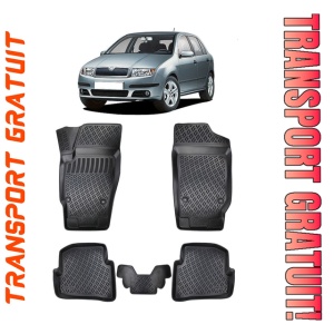 Skoda Fabia I 1999-2007 Set Covorase Auto Cauciuc Premium Umbrella