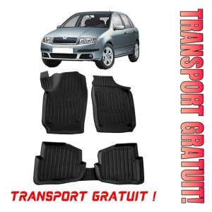 Skoda Fabia I (6Y) (1999-2007) Set covorase auto cauciuc G.Modern Line 3D transport gratuit