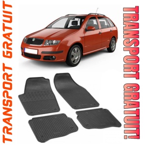 Skoda Fabia I, Combi, fabricat din 2000 - 2007, set covorase auto dedicate, din cauciuc 100% Premium