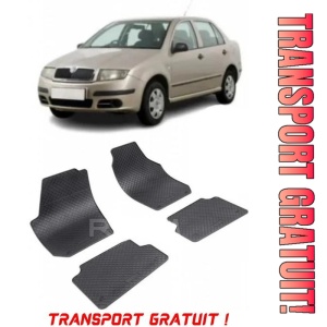 Skoda Fabia II fabricat din 03.2007 - 10.2014, Sedan, set covorase auto dedicate, din cauciuc 100% Premium - Transport Gratuit