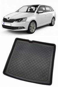 Skoda Fabia III Combi din 11.2014 - Prezent, Tavita Pentru Portbagaj Lux Premium Dedicata, Portbagaj Inferior *3 accesorii pentru autoturismul tau - masina v200953