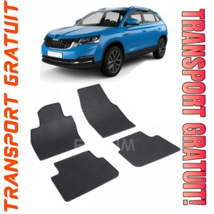 Skoda Kamiq, Suv, fabricat din 09.2019 - Prezent, set covorase auto dedicate, din cauciuc 100% Premium