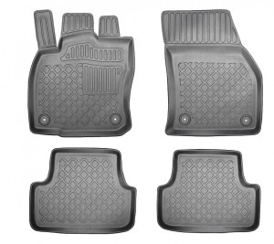 Skoda Karoq, Suv, Din 2017 - Prezent , Set Covorase Auto Tip Tavita Premium 3D, din cauciuc accesorii pentru autoturismul tau - masina v175026