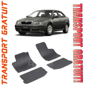 Skoda Octavia I fabricat din 1998 - 2004, Hatchback, set covorase auto dedicate, din cauciuc 100% Premium