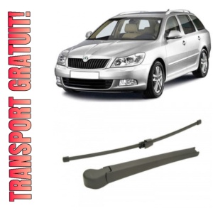 Skoda Octavia II Brat stergator pentru luneta spate cu lamela 410 mm, compatibil cu Skoda Octavia II Combi fabricat intre 2004-2013, calitate extra