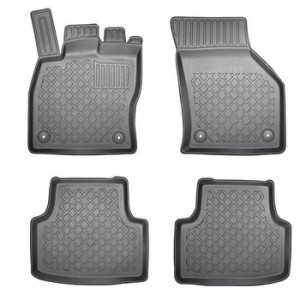 Skoda Octavia III, Hatchback, Din 02.2013 - 05.2020 , Set Covorase Auto Tip Tavita Premium 3D, din cauciuc accesorii pentru autoturismul tau - masina v175008