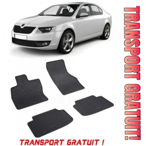 Skoda Octavia III, Hatchback, fabricat din 02.2013 - 05.2020, set covorase auto dedicate, din cauciuc 100% Premium - Transport Gratuit