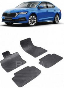 Skoda Octavia IV fabricat din 06.2020 - Prezent, Hatchback, set covorase auto dedicate, din cauciuc 100% Premium accesorii pentru autoturismul tau - masina v151048