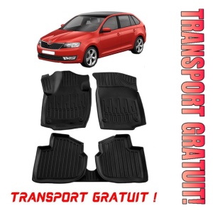 Skoda Rapid (2012-2019) Set covorase auto cauciuc G.Modern Line 3D transport gratuit