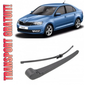 Skoda Rapid Brat stergator pentru luneta spate cu lamela 410 mm, compatibil cu Skoda Rapid fabricat intre 2012-2019, calitate extra