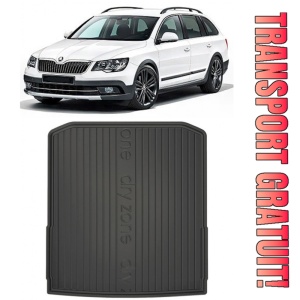 Skoda Superb III din 09.2015 - Prezent Combi Portbagaj Inferior *2, Tavita Pentru Portbagaj Lux Premium Dedicata,