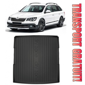 Skoda Superb III din 09.2015 - Prezent Combi Portbagaj Inferior *6, Tavita Pentru Portbagaj Lux Premium Dedicata,