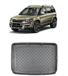 Skoda Yeti Suv din 06.2009 - 11.2017, Tavita Pentru Portbagaj Lux Premium Dedicata, Portbagaj Superior Roata Rezerva Normala *1 accesorii pentru autoturismul tau - masina v193370
