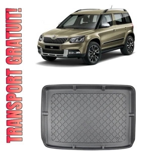 Skoda Yeti Suv din 06.2009 - 11.2017, Tavita Pentru Portbagaj Lux Premium Dedicata, Portbagaj Superior Roata Rezerva Normala *3