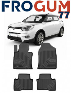 Ssang Yong TIVoli Din 03.2015 - 2019, Suv , Set Covorase Auto Tip Tavita Premium 3D, din cauciuc accesorii pentru autoturismul tau - masina v168252