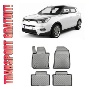 Ssangyong Tivoli Facelift, Suv, Din 01.2020 - Prezent , Set Covorase Auto Tip Tavita Premium 3D, din cauciuc