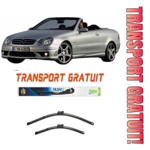 Stergatoare Mercedes Clk Convertible Set 2 stergatoare parbriz Valeo 600/475mm pentru Mercedes-Benz CLK Convertible (A209) (2002-2010) (55 cm / 55 cm)