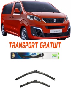 Stergatoare Peugeot Traveller Set 2 stergatoare parbriz Valeo 65 cm/47.5 cm pentru Peugeot Traveller Bus (V_) din 2016 (65 cm / 47.5 cm) accesorii pentru autoturismul tau - masina v19322