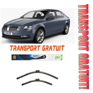 Stergatoare Skoda Octavia III Set 2 stergatoare parbriz Valeo 600/475mm pentru Skoda Octavia III (5E3, NL3, NR3) (2012-2020) (60 cm / 45 cm)