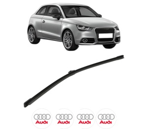 Stergator lamela spate AUDI A1 (8X1, 8XK) din 2010 - 2018, pentru luneta auto, Bosch Aerotwin, din cauciuc siliconat rezistent, 4 Stickere Auto AUDI v25156