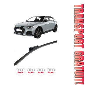 Stergator lamela spate AUDI A1 Allstreet (GBH) din 2022, pentru luneta auto, Bosch Aerotwin, din cauciuc siliconat rezistent, 4 Stickere Auto AUDI