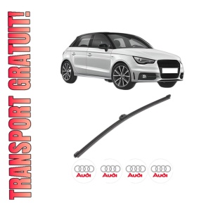 Stergator lamela spate AUDI A1 Sportback (8XA, 8XF) din 2011 - 2018, pentru luneta auto, Valeo Silencio Xtrm, din cauciuc siliconat rezistent, 4 Stickere Auto AUDI