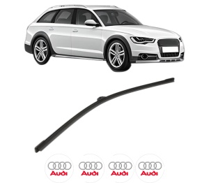 Stergator lamela spate AUDI A6 Allroad C7 (4GH, 4GJ) din 2012 - 2018, pentru luneta auto, Bosch Aerotwin, din cauciuc siliconat rezistent, 4 Stickere Auto AUDI v26721