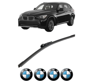 Stergator lamela spate BMW Seria X1 (E84) din 2009 - 2015, pentru luneta auto, Bosch Aerotwin, din cauciuc siliconat rezistent, 4 Stickere Auto BMW v22681