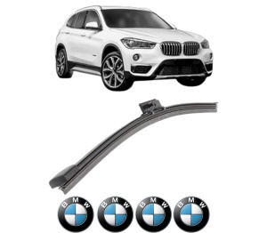 Stergator lamela spate BMW Seria X1 Van (F48) din 2015 - 2022, pentru luneta auto, Bosch Aerotwin, din cauciuc siliconat rezistent, 4 Stickere Auto BMW v25336