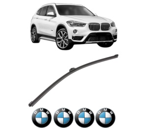 Stergator lamela spate BMW Seria X1 Van (F48) din 2015 - 2022, pentru luneta auto, Valeo Silencio Xtrm, din cauciuc siliconat rezistent, 4 Stickere Auto BMW v16816