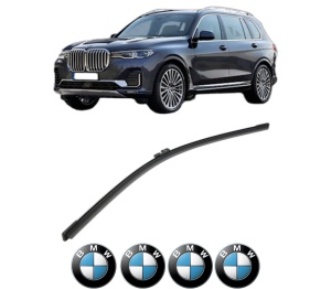 Stergator lamela spate BMW Seria X7 (G07) din 2019 - 2020, pentru luneta auto, Bosch Aerotwin, din cauciuc siliconat rezistent, 4 Stickere Auto BMW v26116