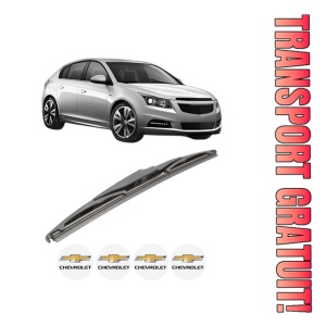 Stergator lamela spate CHEVROLET CRUZE Hatchback (J305) din 2011 - 2015, pentru luneta auto, Bosch Twin, din cauciuc siliconat rezistent, 4 Stickere Auto CHEVROLET