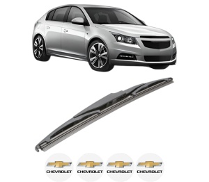 Stergator lamela spate CHEVROLET CRUZE Hatchback (J305) din 2011 - 2015, pentru luneta auto, Bosch Twin, din cauciuc siliconat rezistent, 4 Stickere Auto CHEVROLET v23761