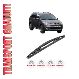 Stergator lamela spate CITROEN C-CROSSER Van (VU_) din 2007 - 2012, pentru luneta auto, Valeo Silencio, din cauciuc siliconat rezistent, 4 Stickere Auto CITROEN