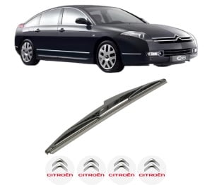 Stergator lamela spate CITROEN C6 (TD_) din 2005 - 2012, pentru luneta auto, Bosch Twin, din cauciuc siliconat rezistent, 4 Stickere Auto CITROEN v28260