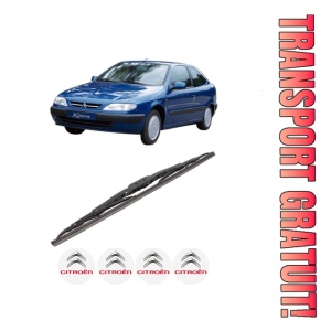 Stergator lamela spate CITROEN XSARA Hatchback Van (N3_) din 1998 - 2005, pentru luneta auto, Bosch Twin, din cauciuc siliconat rezistent, 4 Stickere Auto CITROEN
