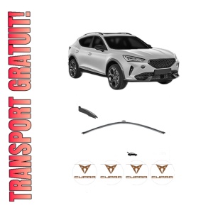 Stergator lamela spate CUPRA FORMENTOR (KM7, KMP) din 2020, pentru luneta auto, Valeo Silencio, din cauciuc siliconat rezistent, 4 Stickere Auto CUPRA