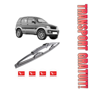 Stergator lamela spate DAIHATSU TERIOS (J1_) din 1997 - 2006, pentru luneta auto, Bosch Twin, din cauciuc siliconat rezistent, 4 Stickere Auto DAIHATSU